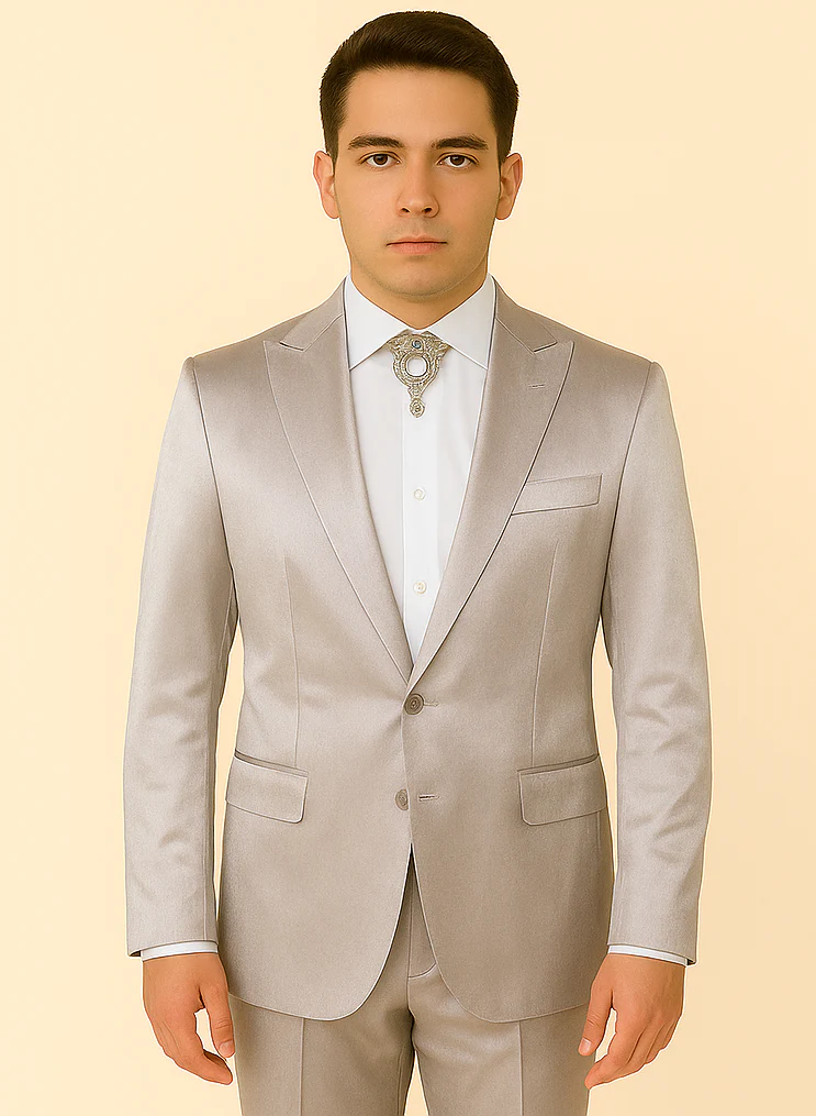 Rossi Man LEO RM1622 – Off-White Slim Fit 3-Piece Designer Suit for Men - Image 5