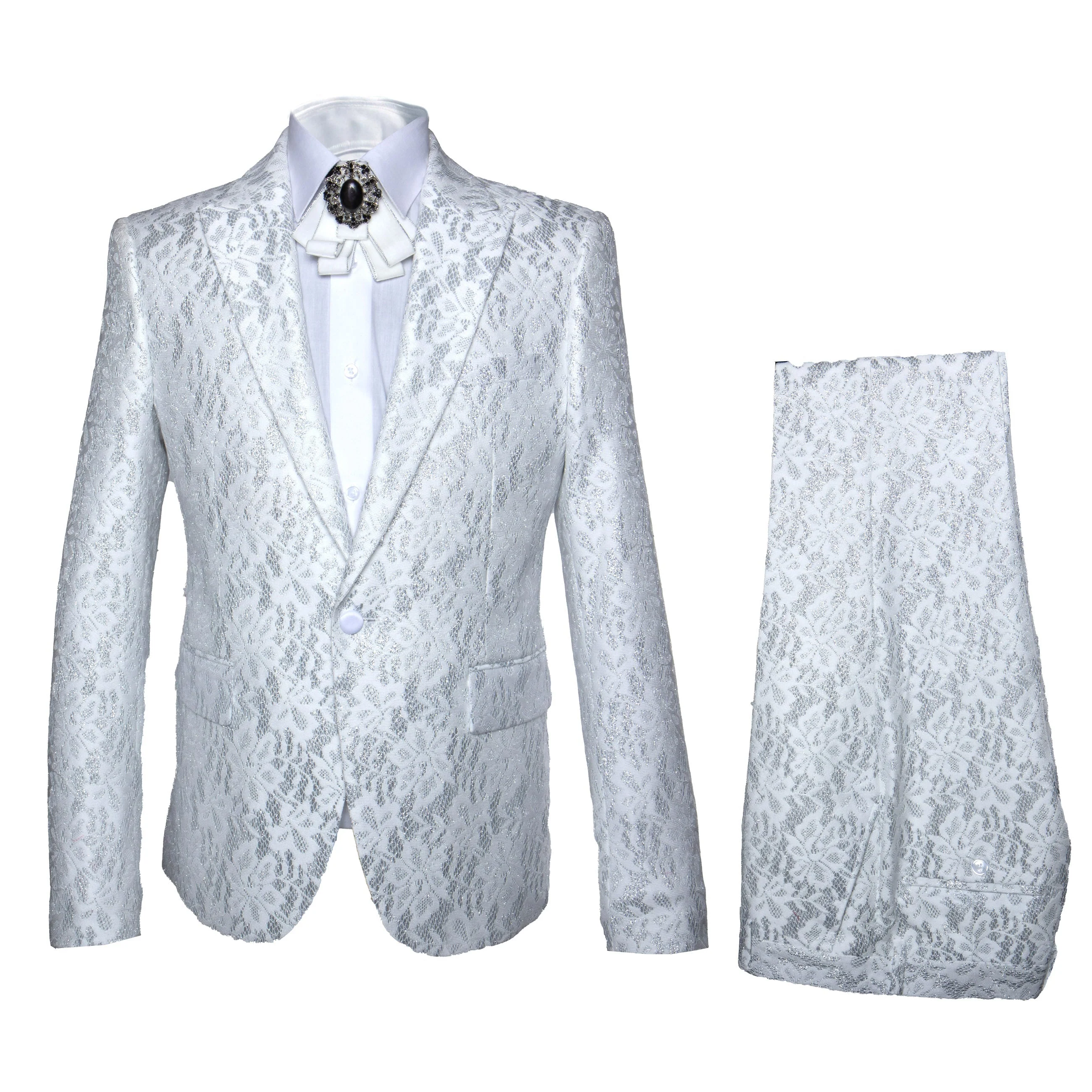 Rossi Man Leo RM1902 – White Designer Tuxedo for Men - Image 5