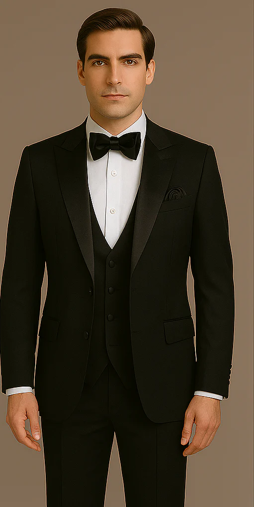 Rossi Man Leo Tuxedo RM1101 – Classic Black Formal Suit for Men | Timeless Tuxedo Style - Image 5