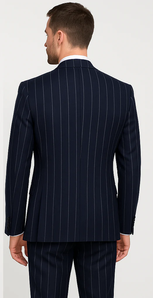 Rossi Man MAX RM1725 Slim Fit 3-Piece Suit – Modern & Stylish Navy Suit for Men - Image 3