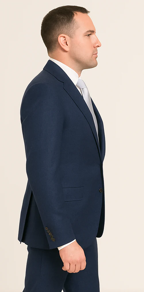 Rossi Man MAX RM1783 Slim Fit 3-Piece Suit – Modern Solid Blue Suit for Men - Image 3