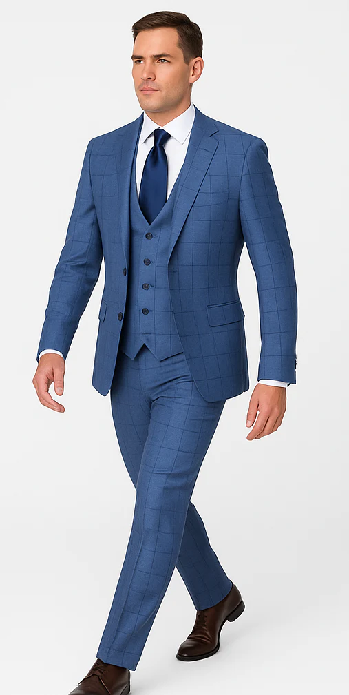 Rossi Man MAX RM1785 Slim Fit 3-Piece Suit – Stylish Formalwear for Men - Image 3
