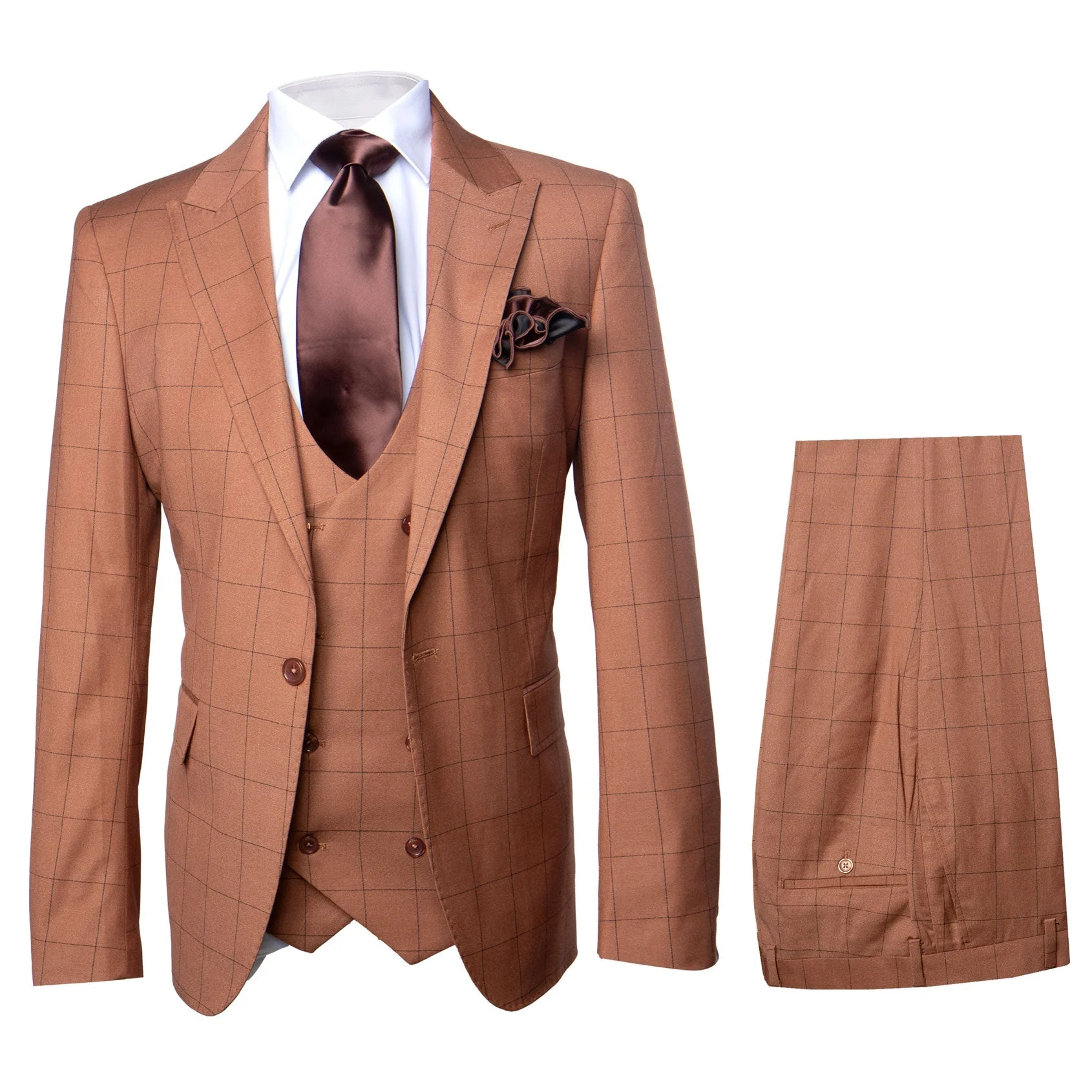 Rossi Man MAX RM1786 Slim Fit 3-Piece Suit – A Modern and Elegant Suit for Men