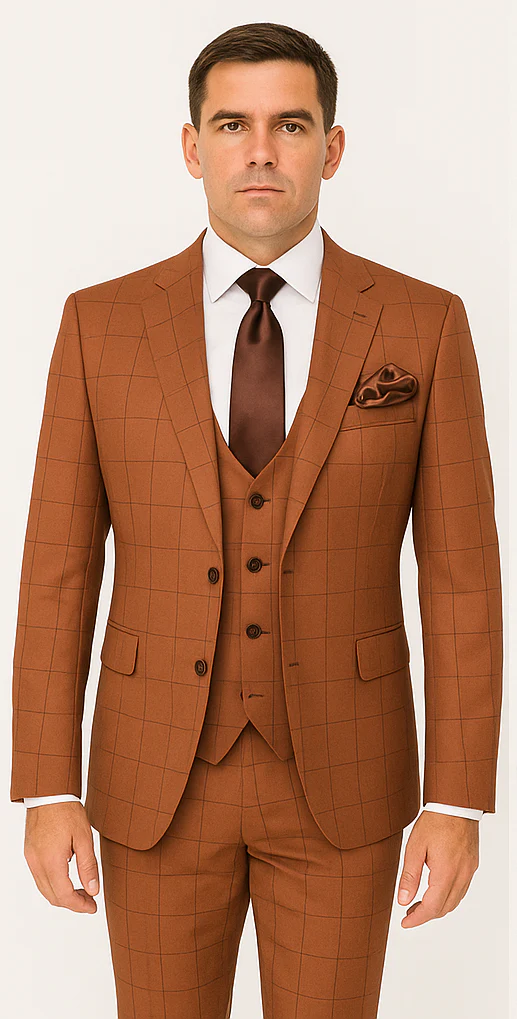 Rossi Man MAX RM1786 Slim Fit 3-Piece Suit – A Modern and Elegant Suit for Men - Image 5