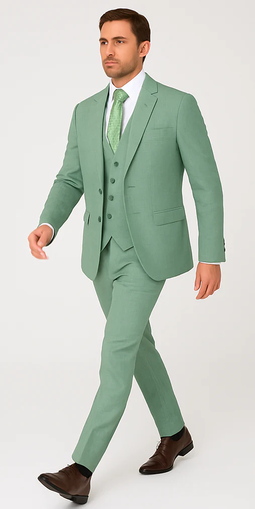 Rossi Man MAX RM1821 Slim Fit 3-Piece Suit – Contemporary Men’s Formalwear - Image 4