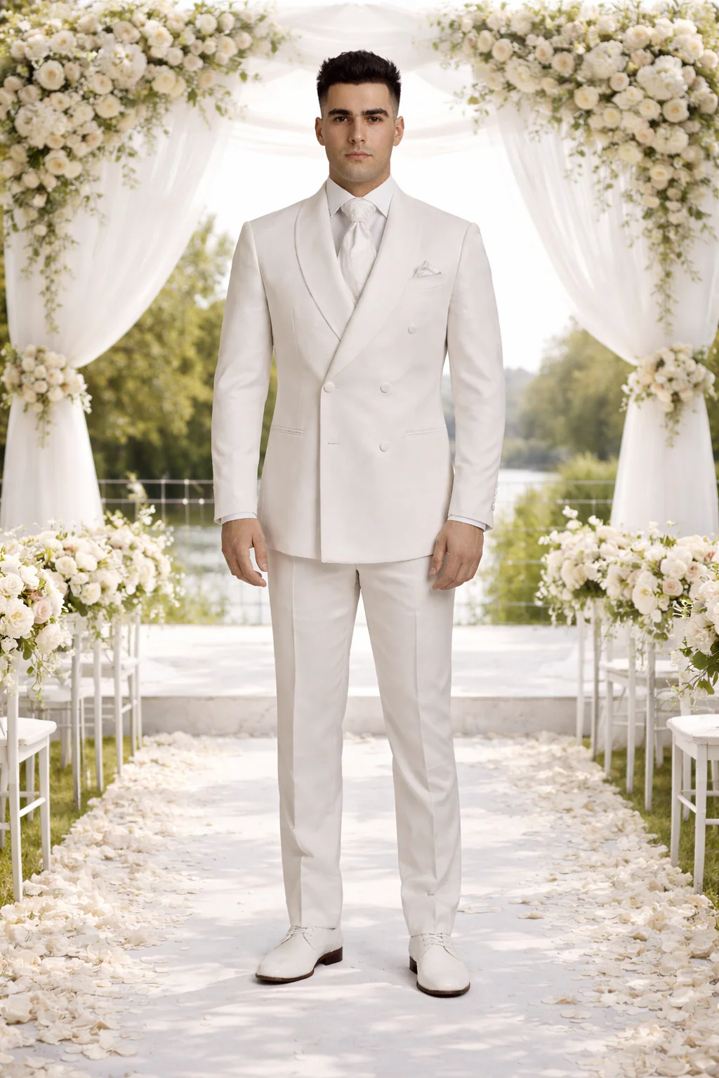 Rossiman Rossi Men's Dress Suit – Classic Tailored Formalwear - Image 6