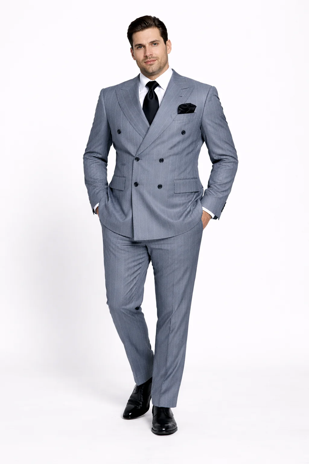 Rossi Man Milano RM1726 – Men's Double-Breasted 2-Piece Suit | Stylish Formal - Image 7