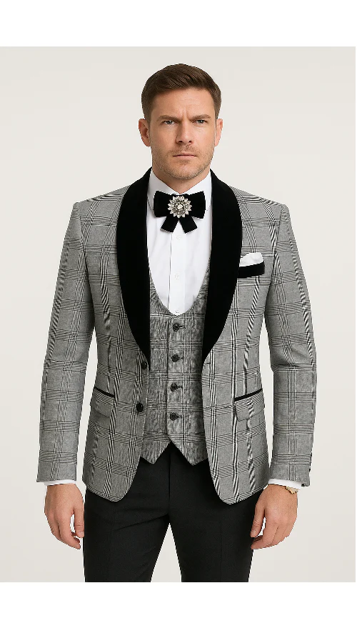 Rossi Man RM1295 – Classic 3-Piece Smoking Tuxedo for Men - Image 2