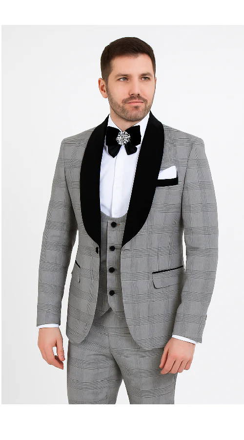 Rossi Man RM1295 – Classic 3-Piece Smoking Tuxedo for Men - Image 5