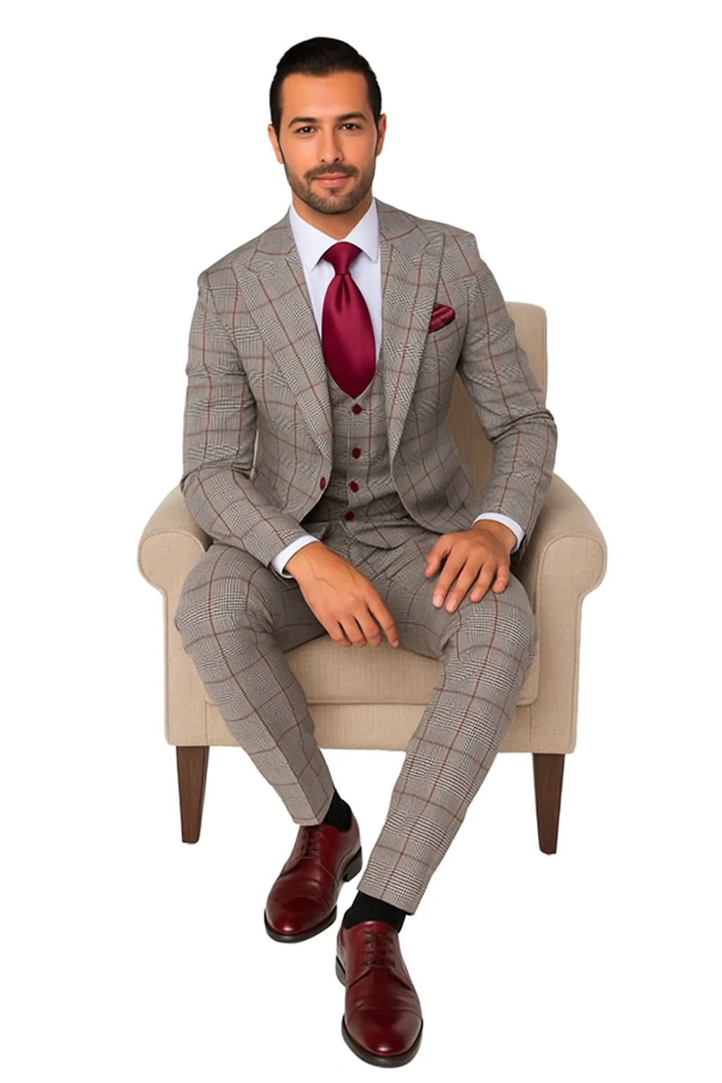 Rossi Man RM1854 Tom – Men's Slim Fit Suit for Men - Image 6