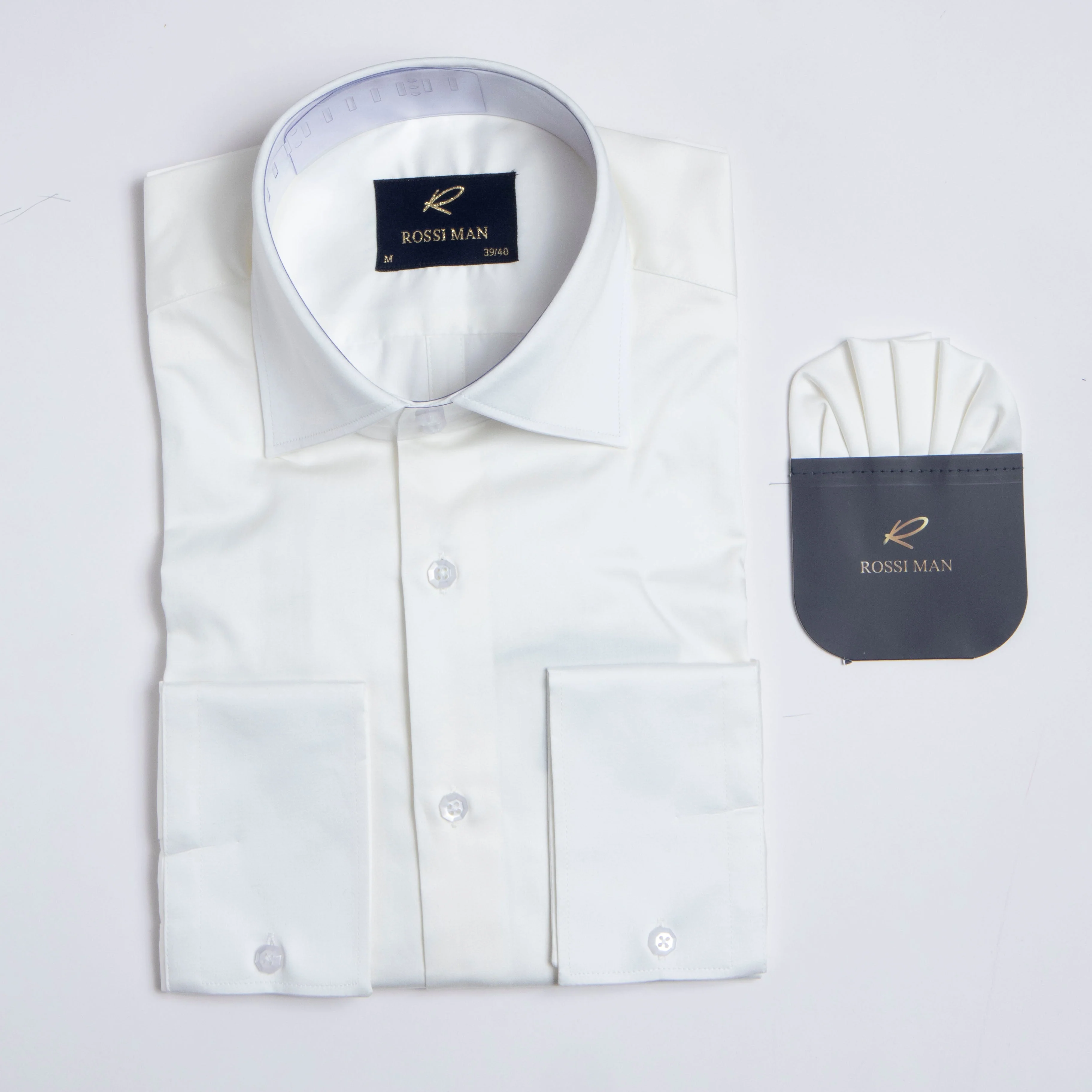 Rossi Man RS1 Ivory Shirt for Men – Classic Style