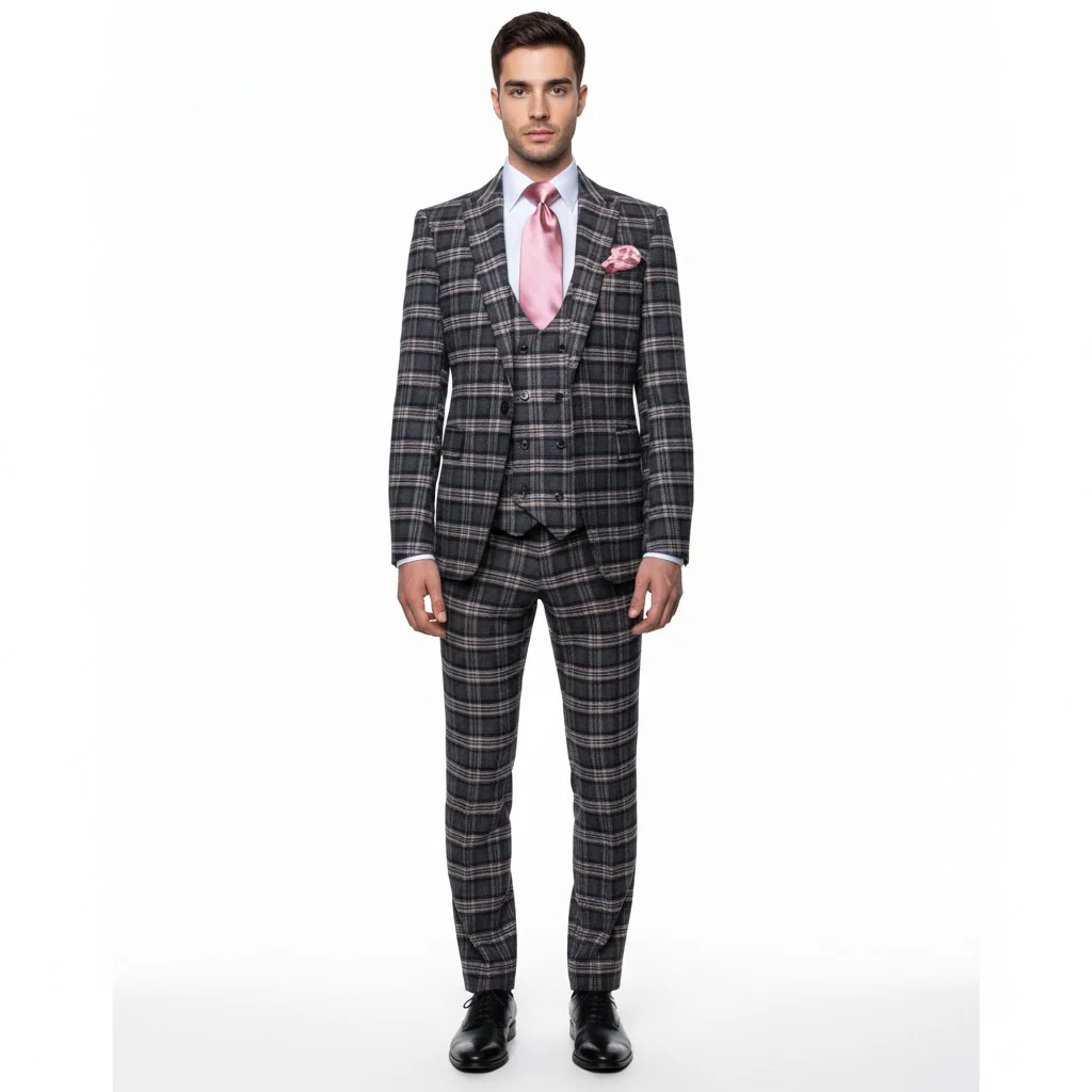 ROSSI MAN SLIM FIT 3 PIECE SUIT MAX RM1739 - Image 5
