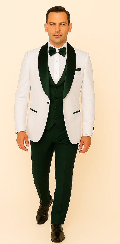 Rossi Man RM1482 – Men's 3-Piece Tuxedo from the Smoking S Collection - Image 2