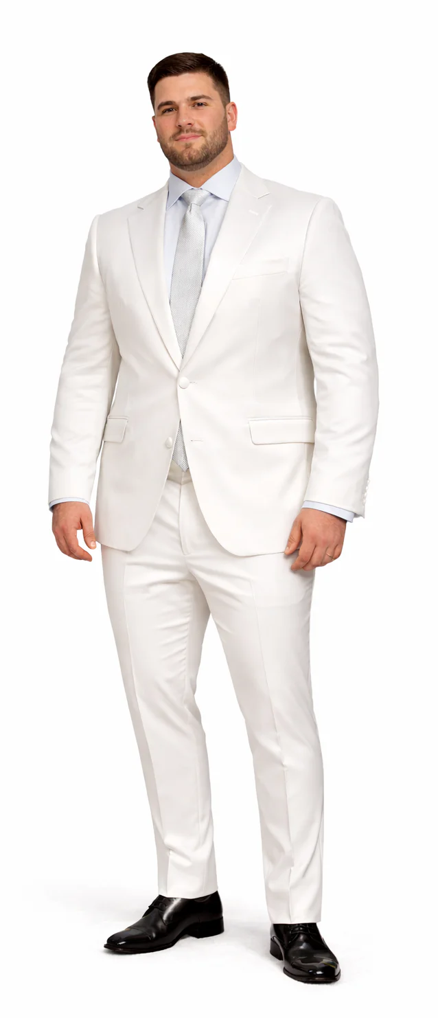 Rossiman White Sateen Suit for Men β High-Shine Formal Elegance - Image 8