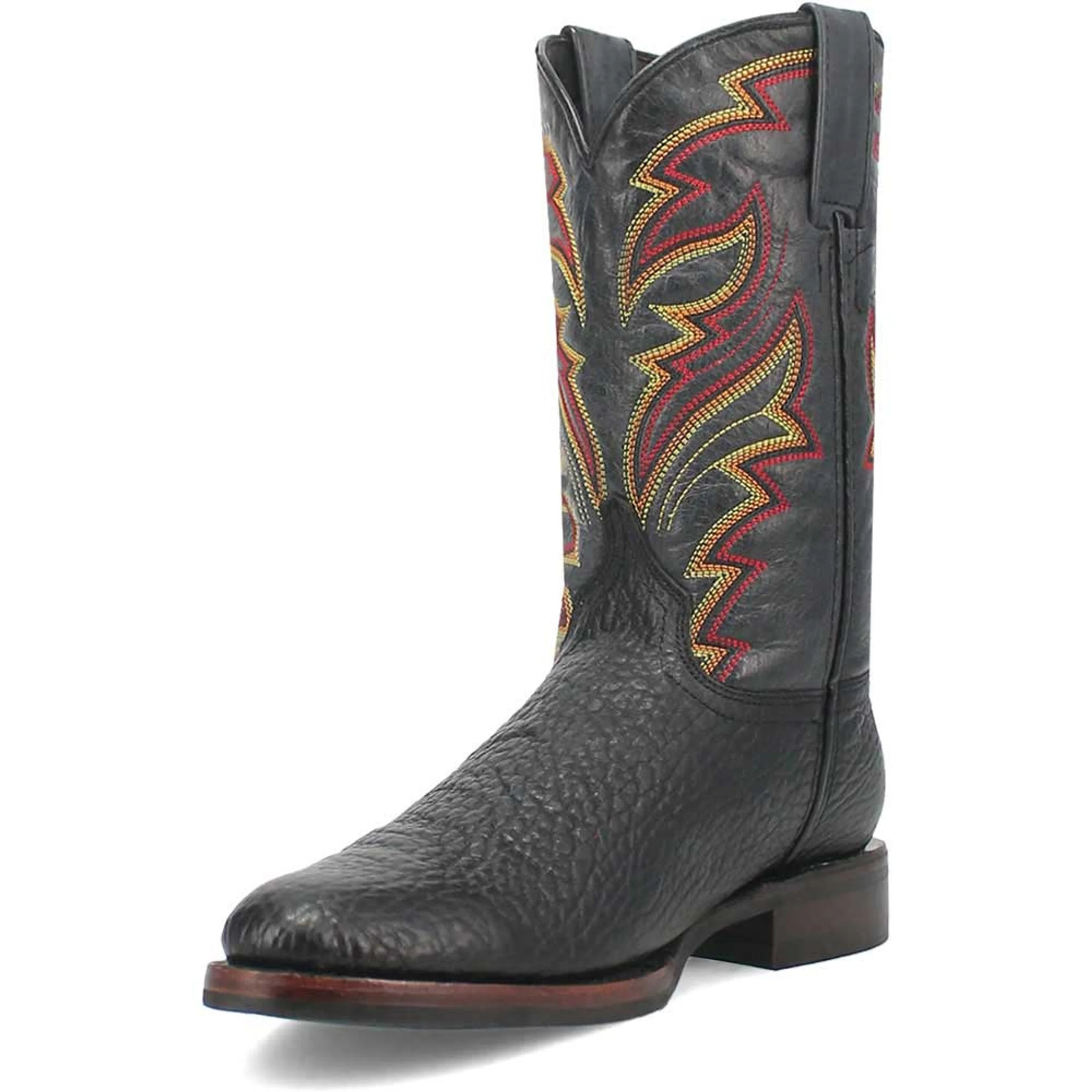 Dingo Round Toe Black Western Leather Boots - Image 6