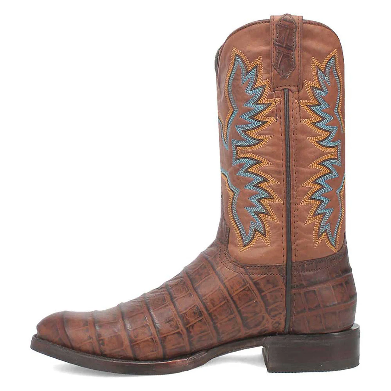 Dingo Round Toe Brown Leather Boots - Image 3