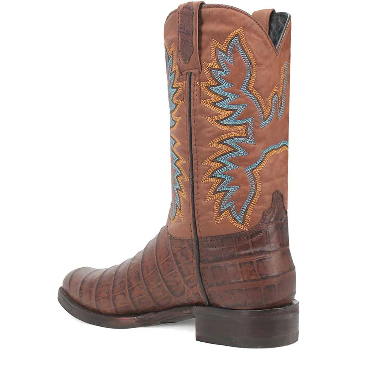 Dingo Round Toe Brown Leather Boots - Image 7