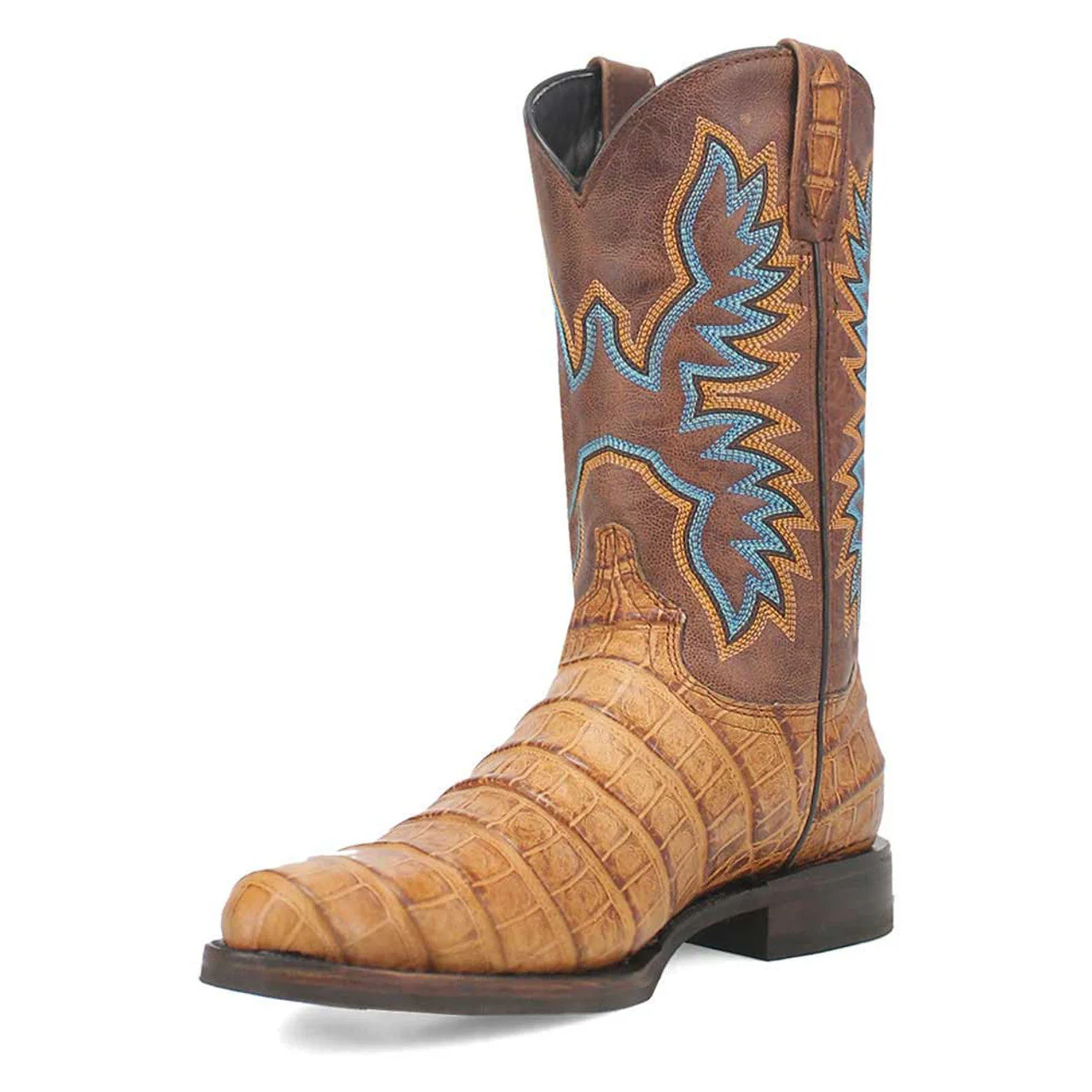 Dingo Round Toe Tan Leather Boots - Image 6
