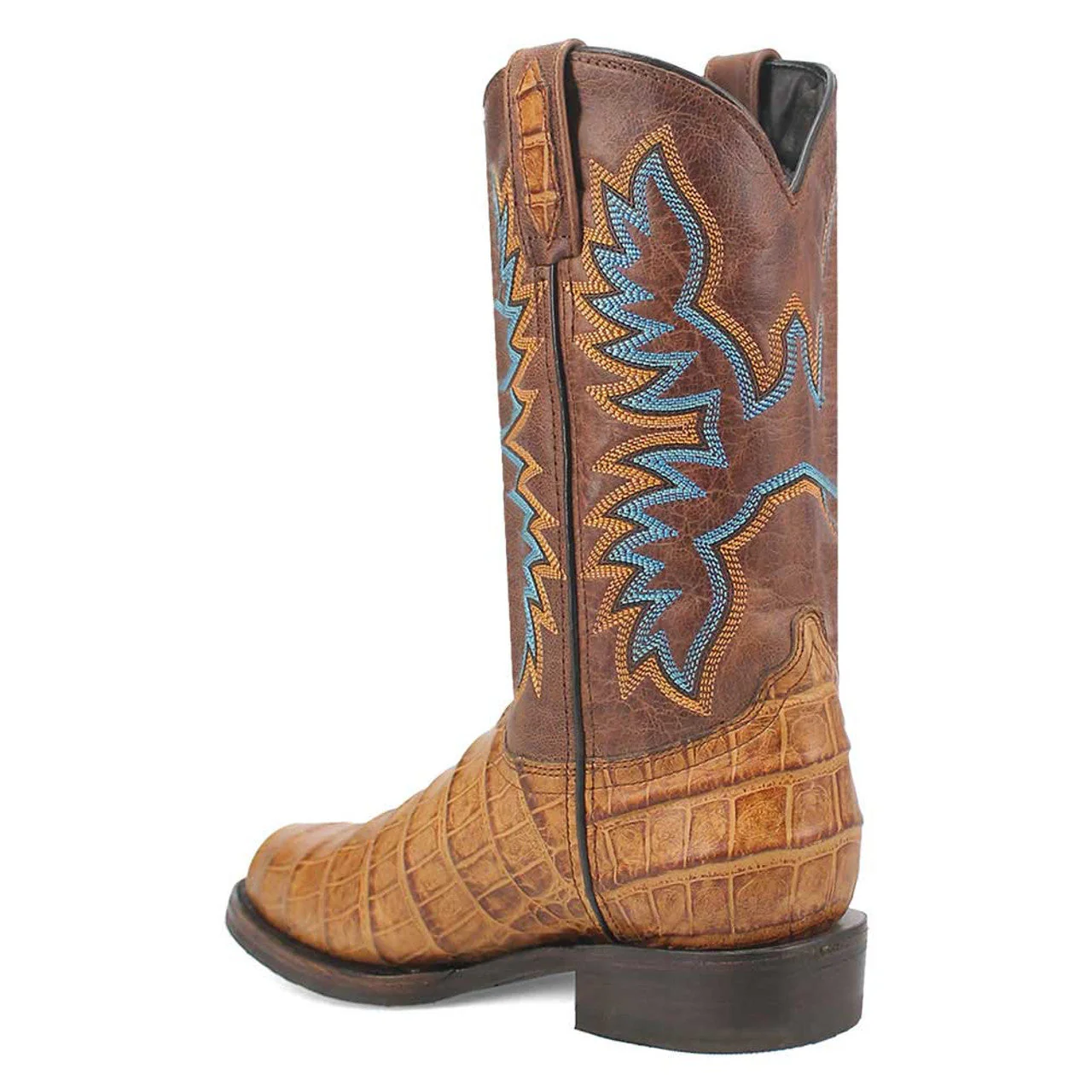 Dingo Round Toe Tan Leather Boots - Image 7