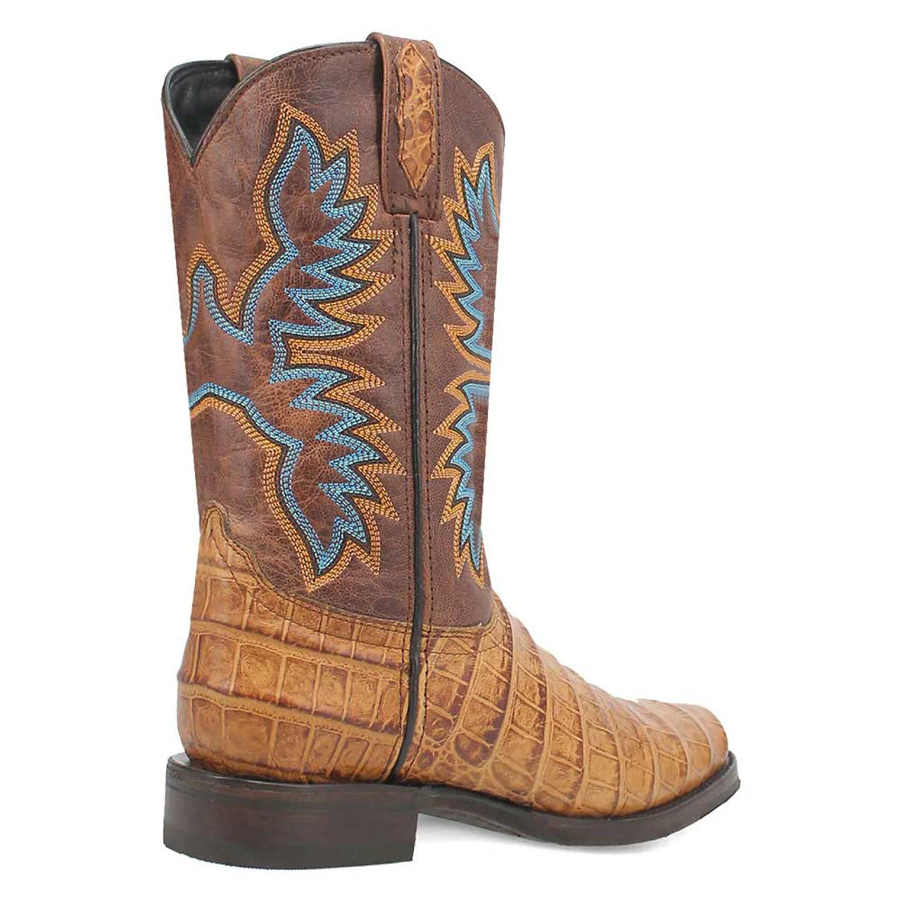 Dingo Round Toe Tan Leather Boots - Image 8