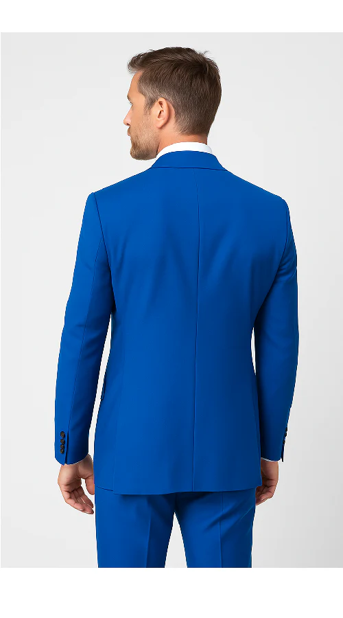 Royal Blue 3-Piece Suit – Rossi Man ELI RM110 Slim Fit Men’s Formalwear - Image 3