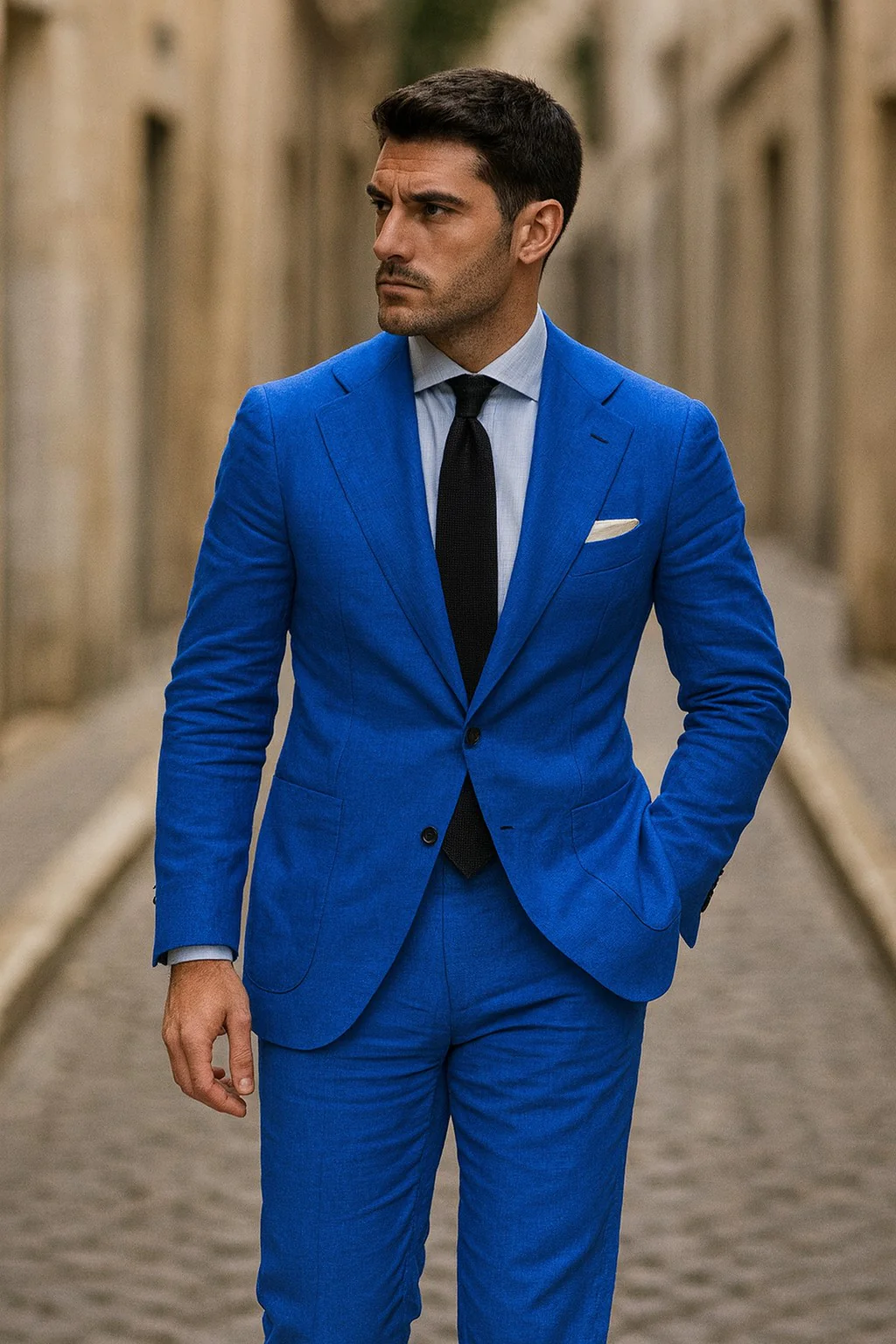 Royal Blue Suit - Royal Blue Tiffany Color - Image 7