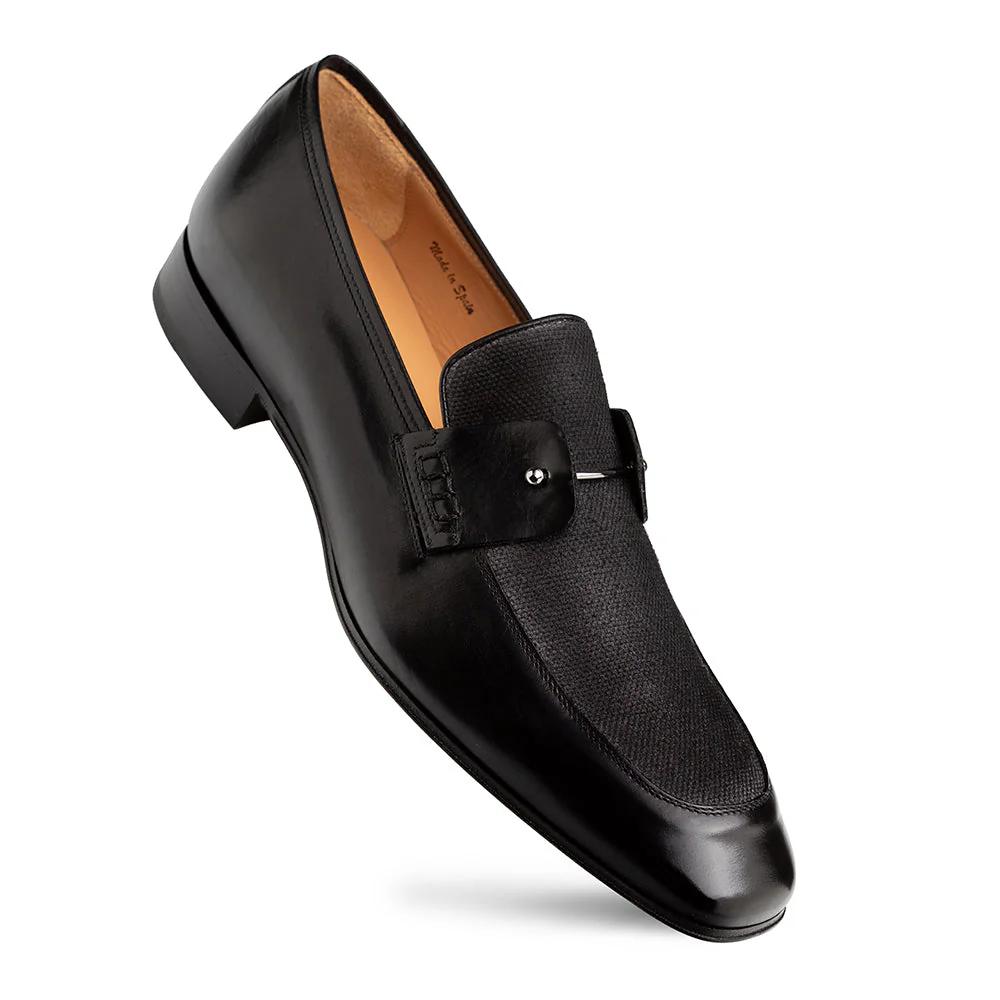 Mezlan Saona Calf/Linen Slip On - Image 2