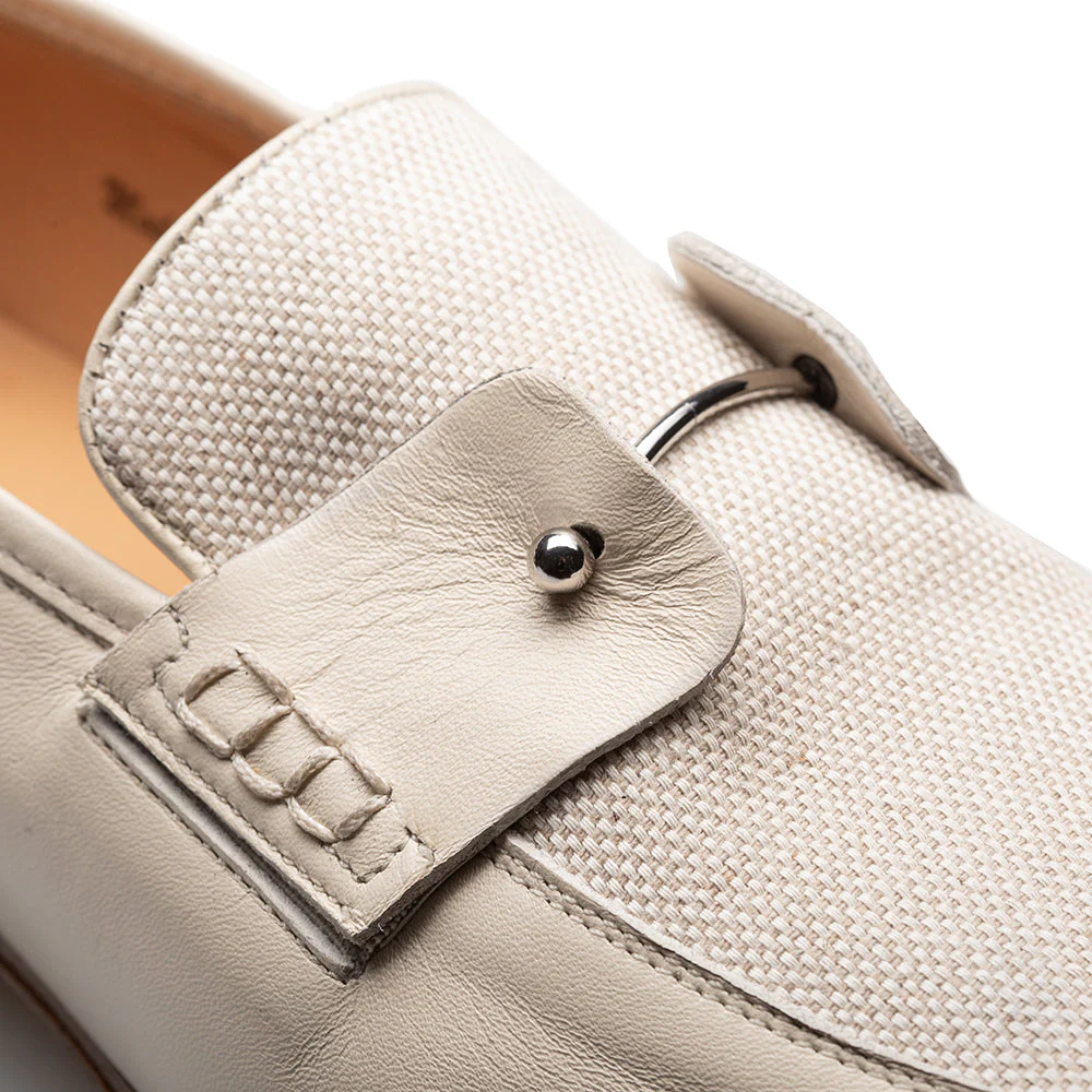Mezlan Saona Calf/Linen Slip On - Image 9