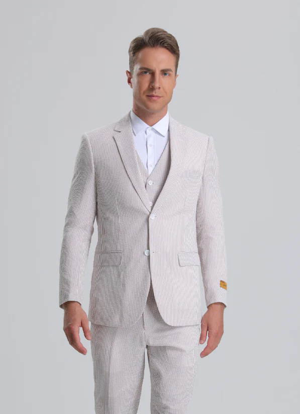 Seersucker Suit - Summer Suit - Cotton Suit - Mint Green - Image 12