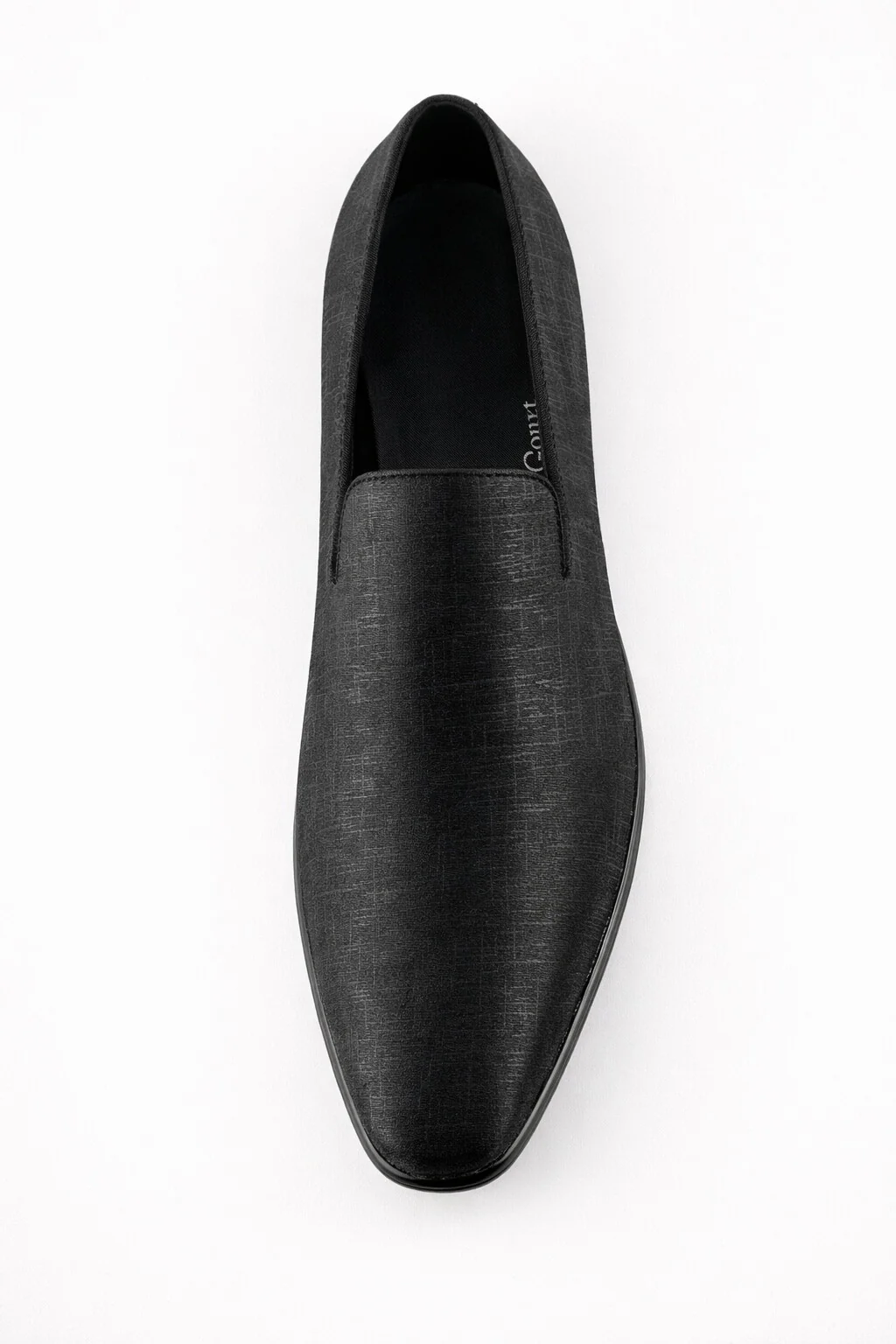 "Sharkskin" Black Couture 1910 Tuxedo Shoes - Image 5