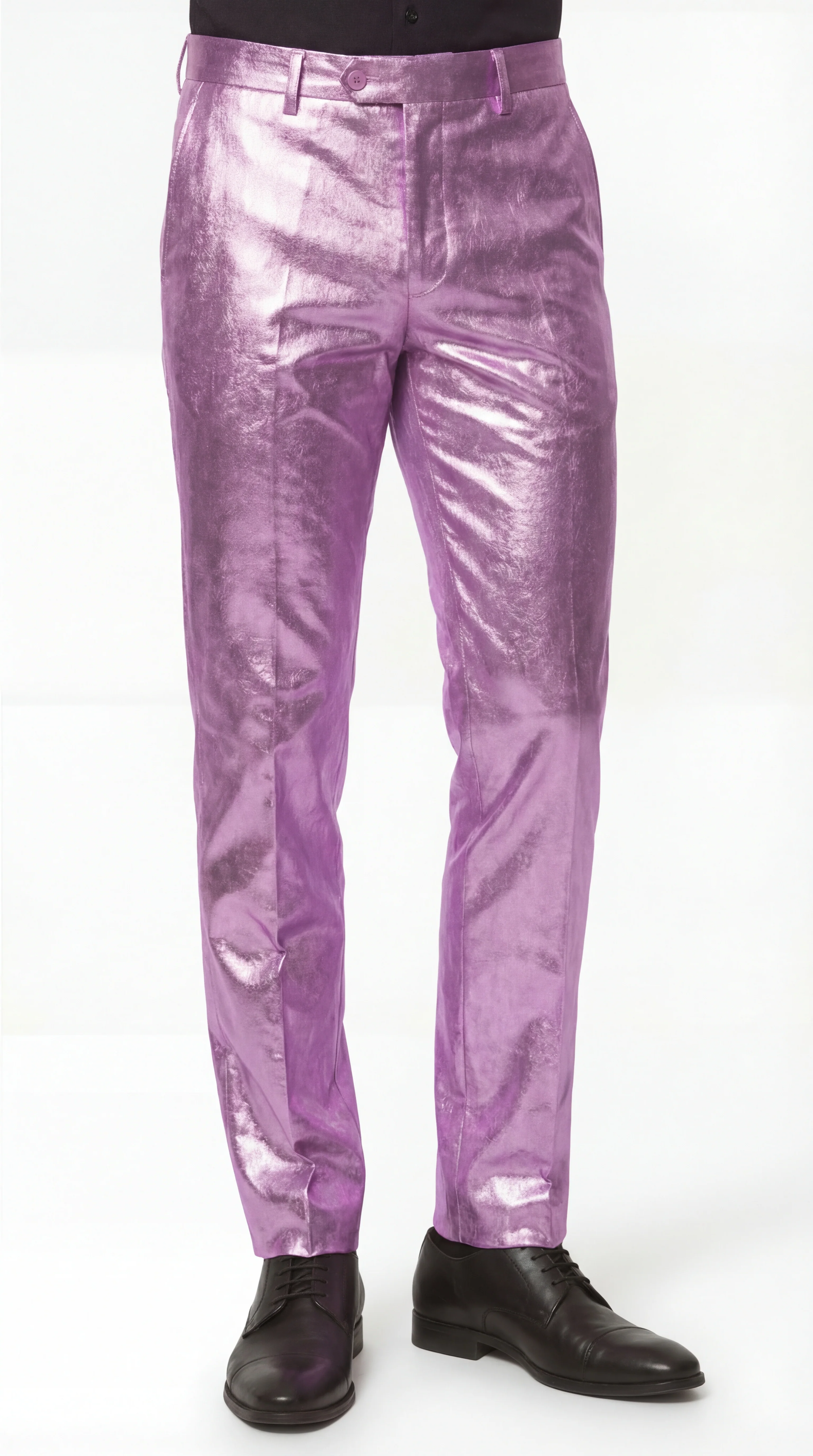 Shiny Metallic Party Lavender Suit - Image 5