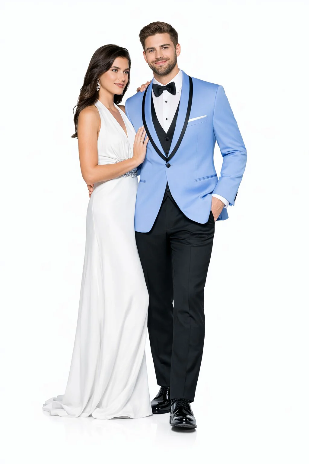 Sky Blue Tuxedo ~ Baby Blue Light Blue Tux Jacket And Vest And Pants - Image 7