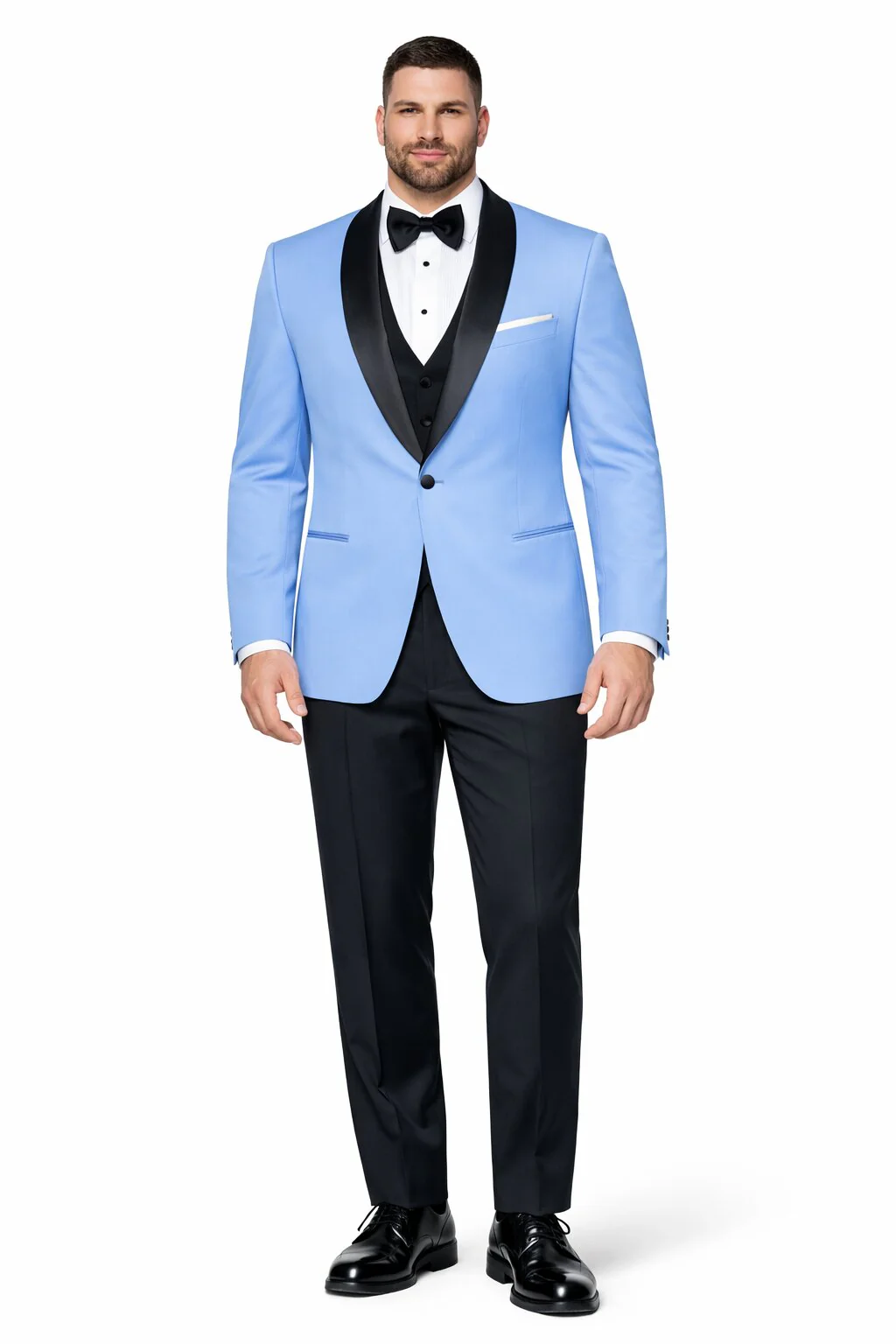 Sky Blue Tuxedo ~ Baby Blue Light Blue Tux Jacket And Vest And Pants - Image 8