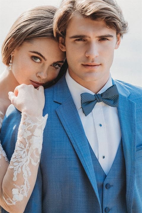 Smoking Traje - Esmoquin - Smoking Para Hombre - Cornflower Tuxedo - Image 6
