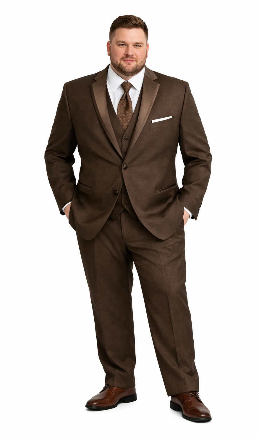 Smoking Traje - Esmoquin - Smoking Para Hombre - One Button Trajes De Novio - Chocolate Tuxedo - Image 5