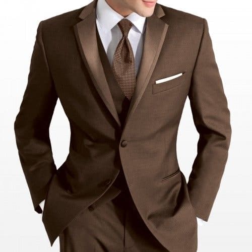 Smoking Traje - Esmoquin - Smoking Para Hombre - One Button Trajes De Novio - Chocolate Tuxedo - Image 8