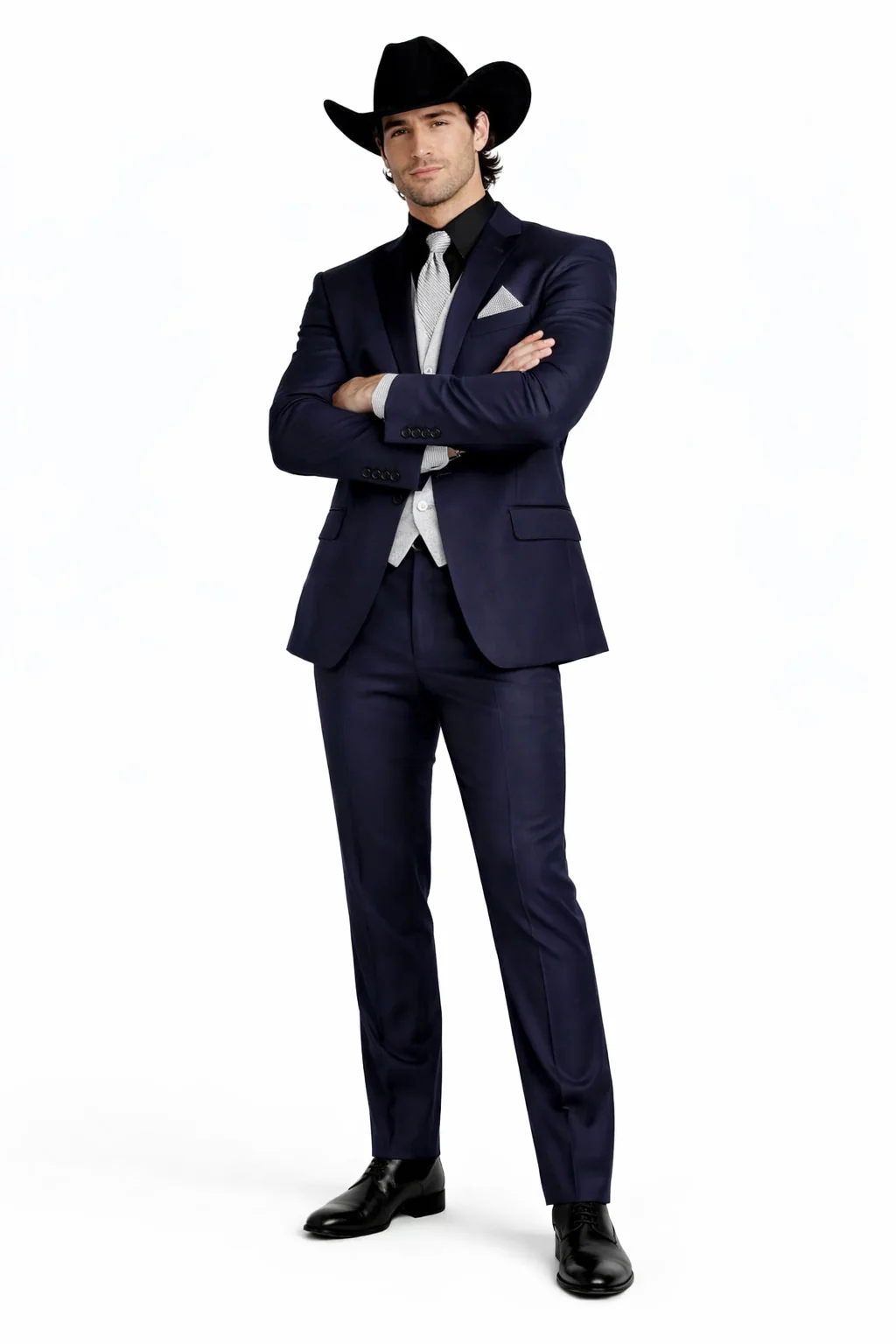 Smoking Traje - Esmoquin - Smoking Para Hombre - Royal Blue Tuxedo - Image 4