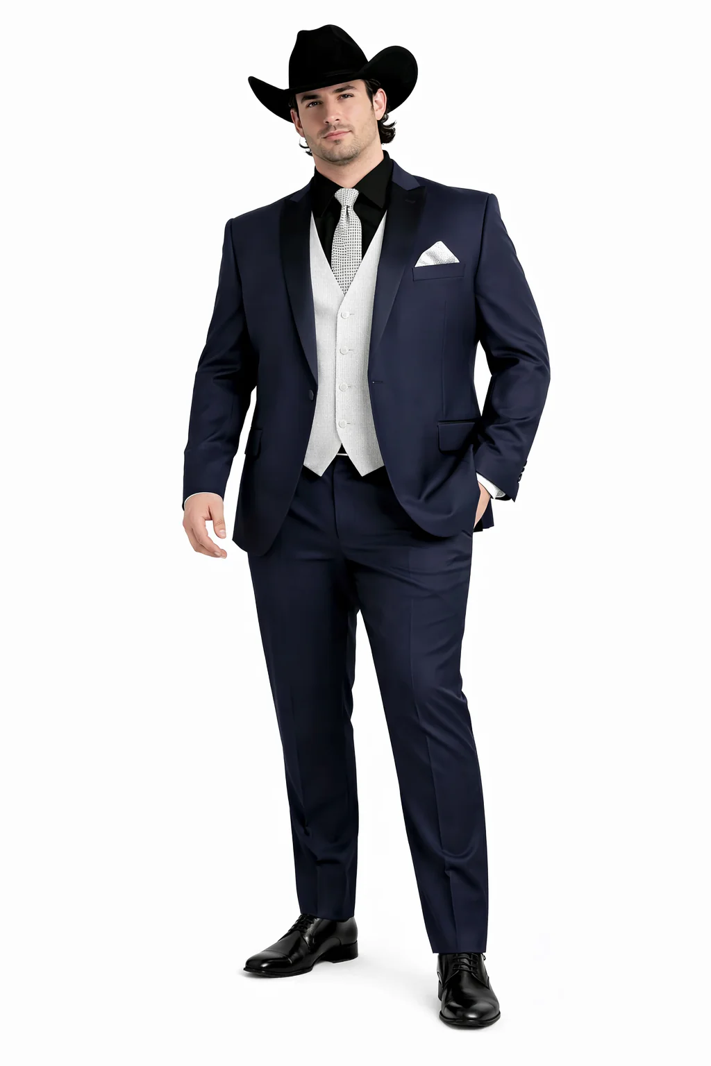 Smoking Traje - Esmoquin - Smoking Para Hombre - Royal Blue Tuxedo - Image 7