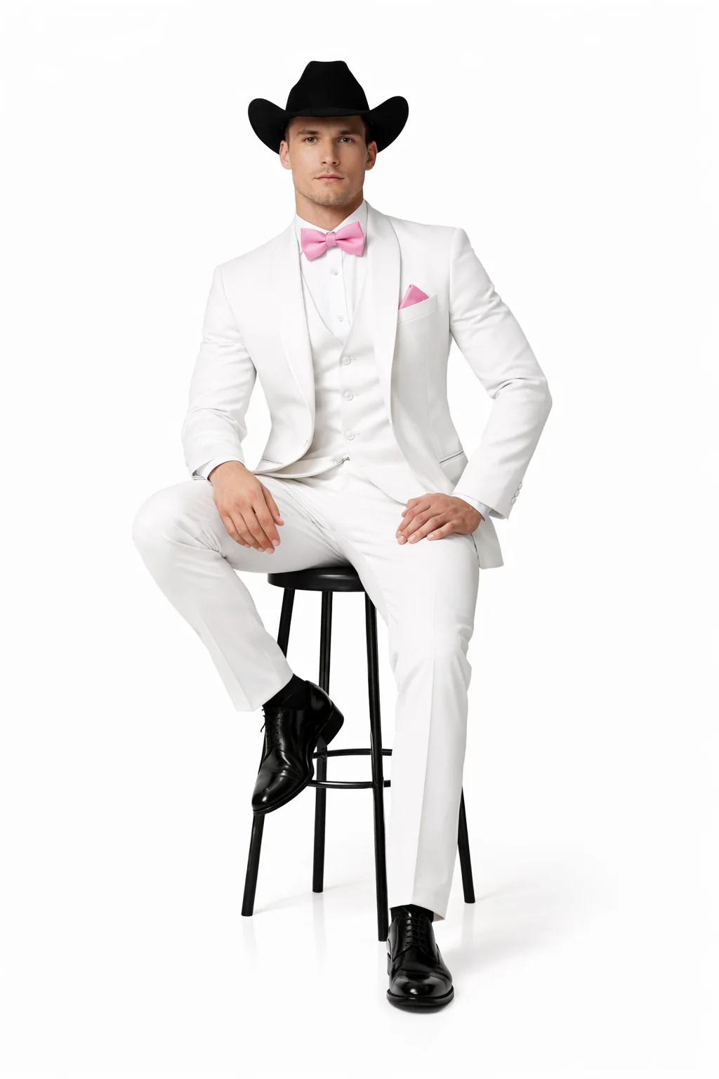 Smoking Traje - Esmoquin - Smoking Para Hombre - Single Breasted Trajes De Novio Suit White Tuxedo - Image 4