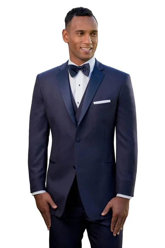 Smoking Traje - Esmoquin - Smoking Para Hombre - Slim Fit Trajes De Novio Navy Tuxedo - Image 11