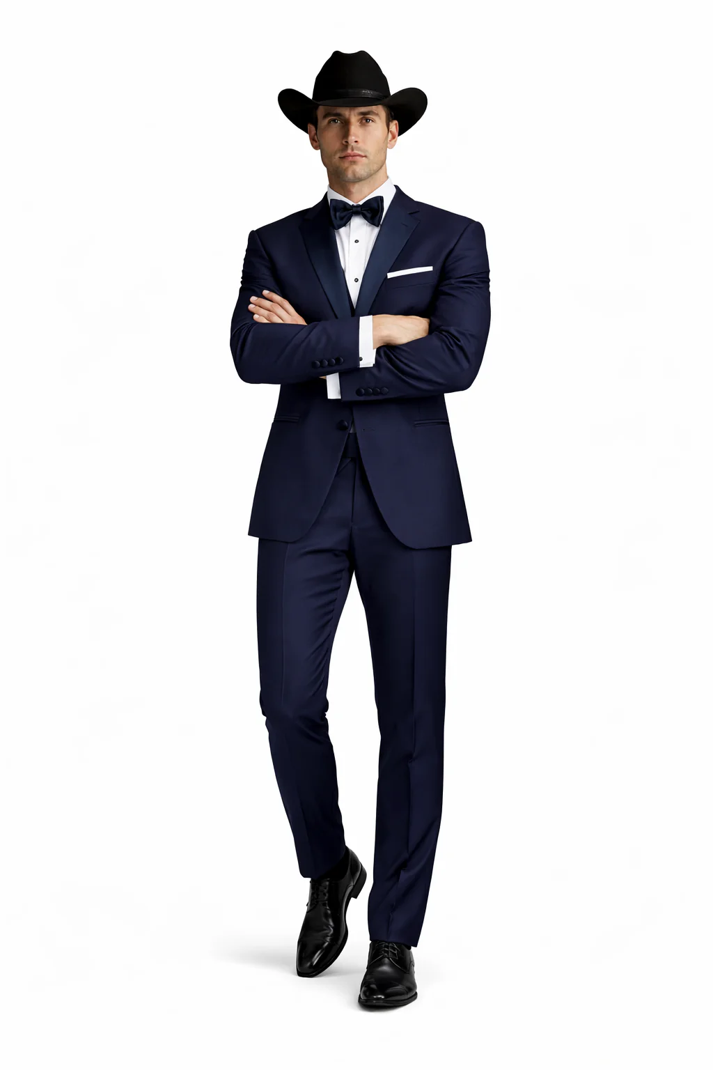 Smoking Traje - Esmoquin - Smoking Para Hombre - Slim Fit Trajes De Novio Navy Tuxedo - Image 5