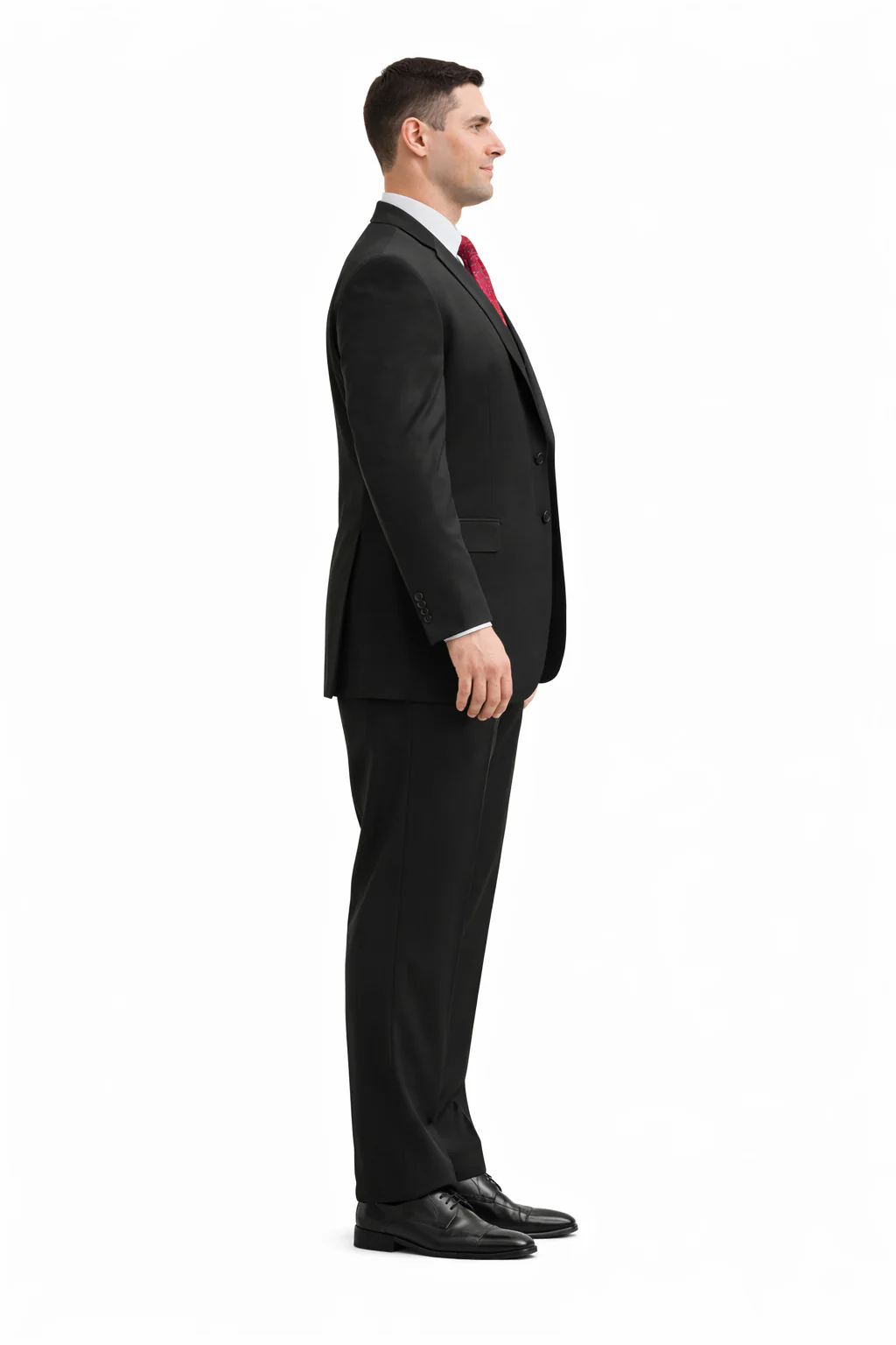 Steve Harvey Suits Clothing line - Steve Harvey Suits Men's Black 3 Piece Peak Lapel Suit - Image 3