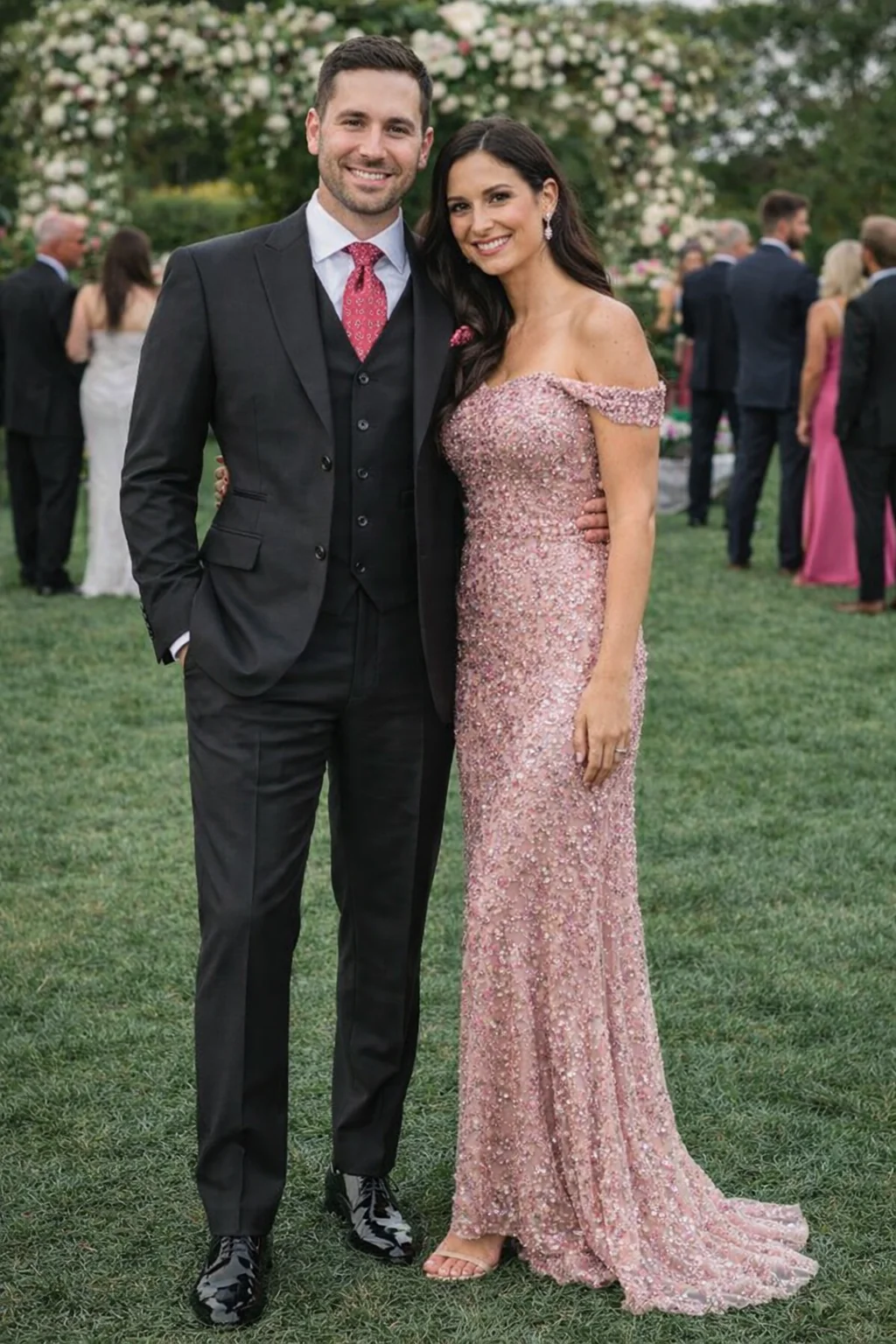 Steve Harvey Suits Clothing line - Steve Harvey Suits Men's Black 3 Piece Peak Lapel Suit - Image 7