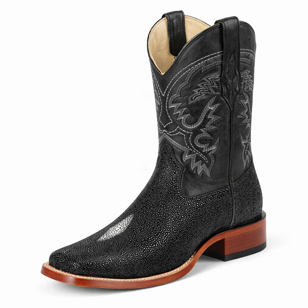 Men’s Square Toe Stingray Boots – Luxury Exotic Leather Footwear - By Los Altos Boot - Image 5