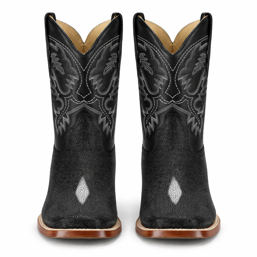 Men’s Square Toe Stingray Boots – Luxury Exotic Leather Footwear - By Los Altos Boot - Image 6