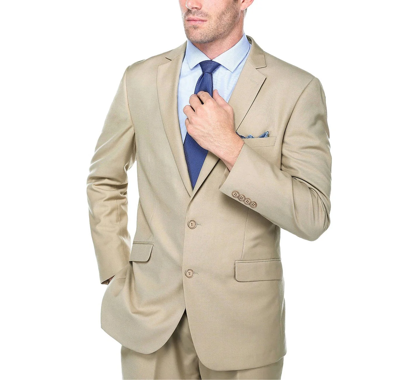 Renoi Designer Suit 203-11 Men's 2-Piece Slim Fit Single Breasted Notch Lapel Suit