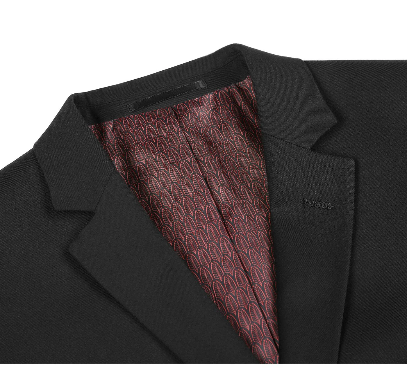 Renoi Designer Suit 2110-1 Men's Slim Fit Solid Stretch 2-Piece Suit - Image 5