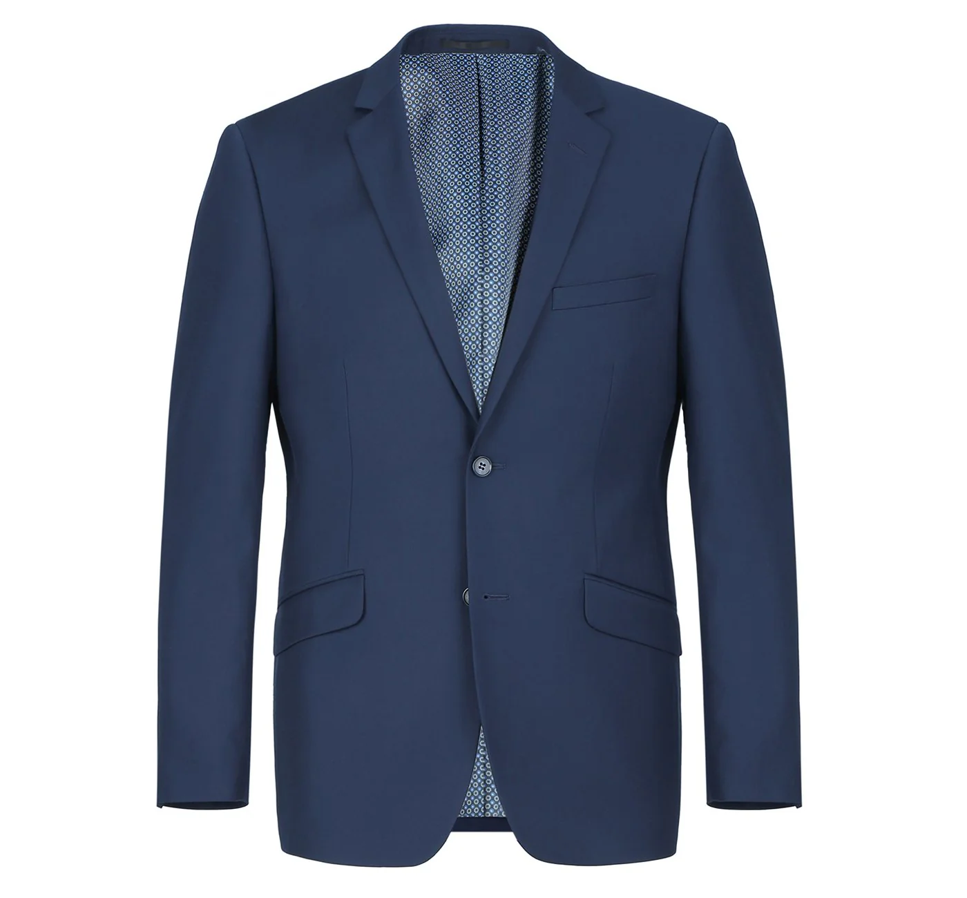 Renoi Designer Suit 2110-19 Men's Slim Fit Solid Stretch 2-Piece Suit - Image 3
