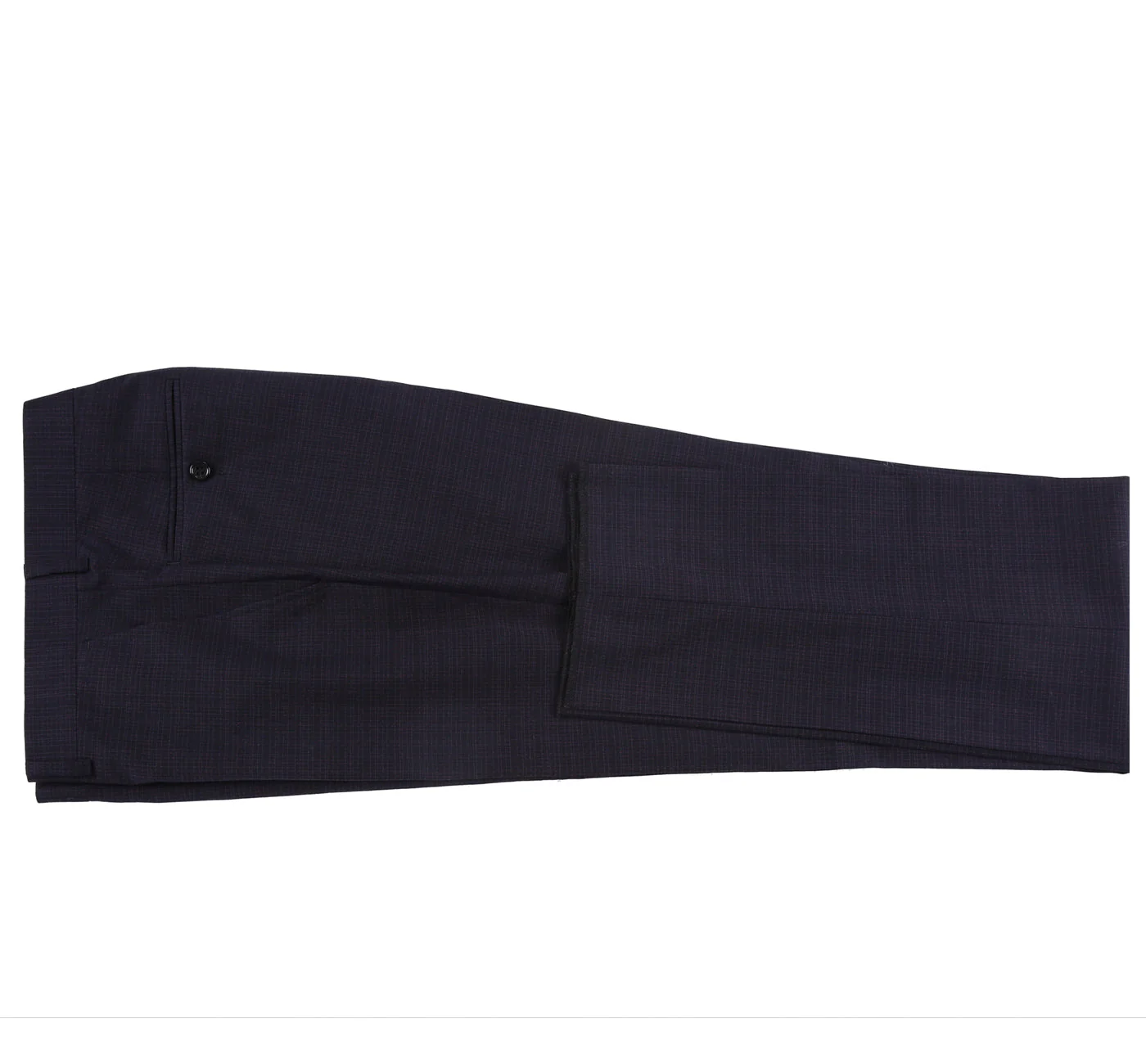 293-13 Men's Classic Fit Single Breasted Black Micro Check Notch Lapel Suits - Image 10