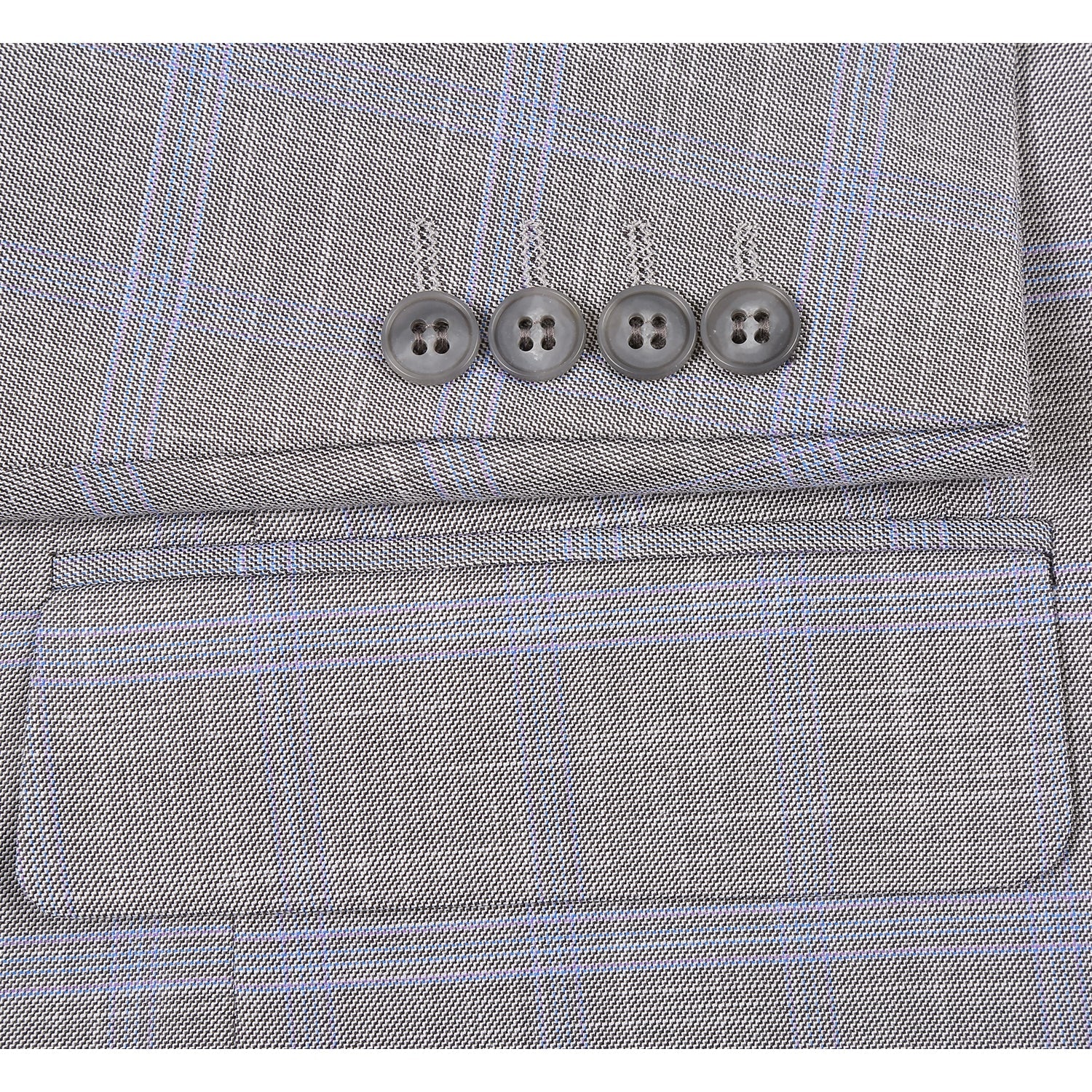 Renoi Designer Suit 293-53 Men's Classic Fit Suits - Image 5